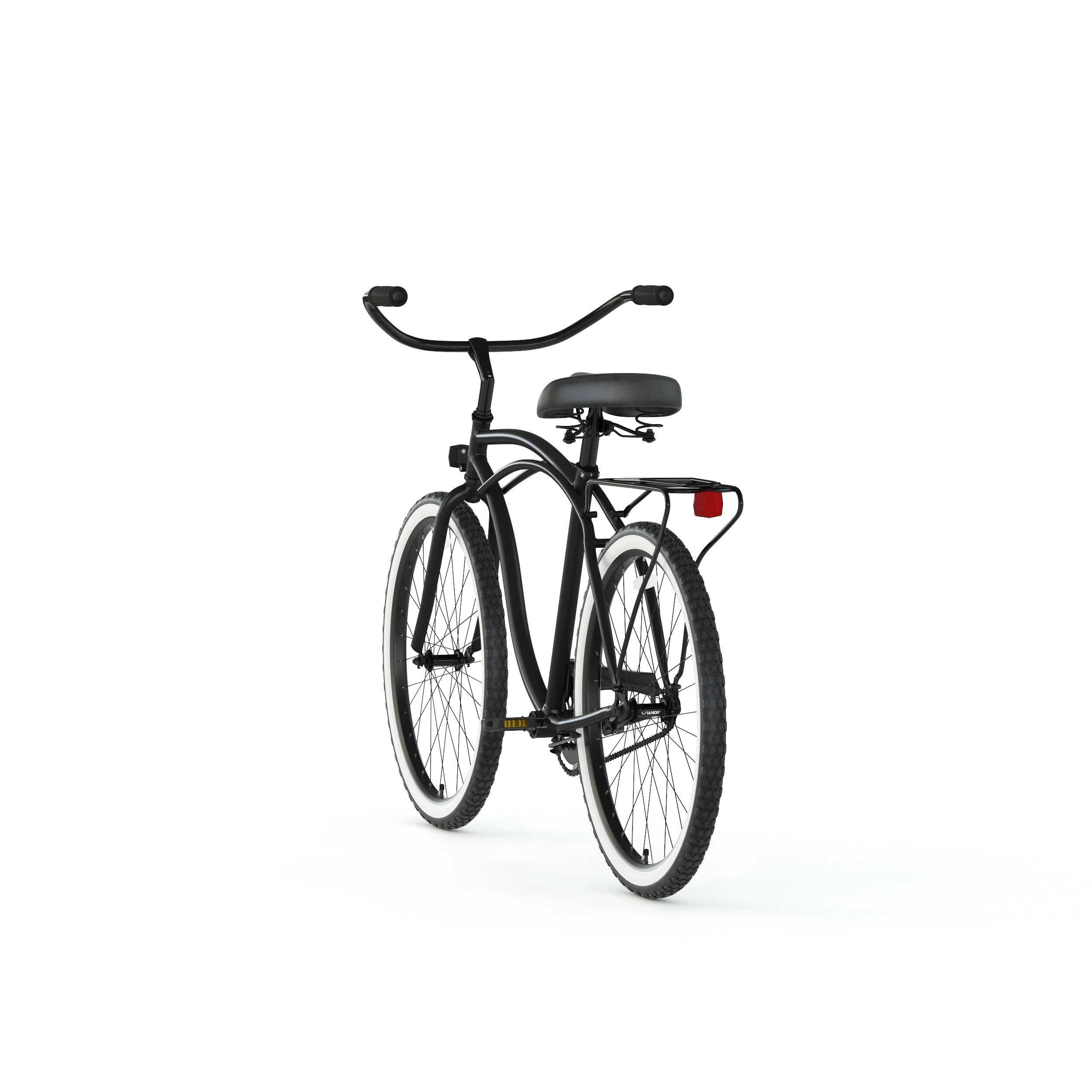 sixthreezero Around the Block Men's 24" 7 Speed Beach Cruiser Bicycle with Rear Rack