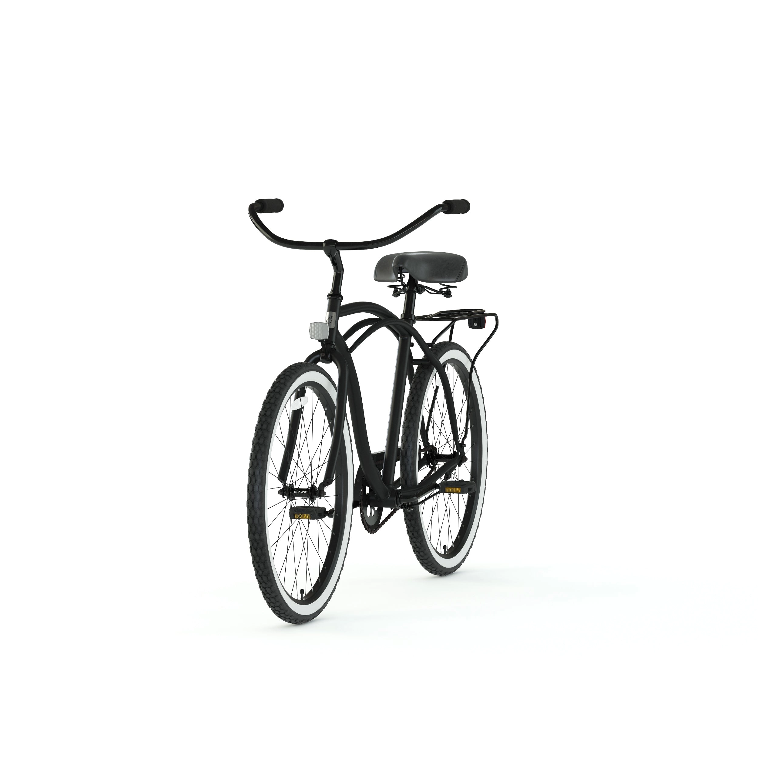sixthreezero Around the Block Men's 24" 7 Speed Beach Cruiser Bicycle with Rear Rack