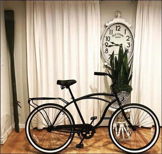 sixthreezero Around the Block Men's 24" Single Speed Beach Cruiser Bicycle with Rear Rack