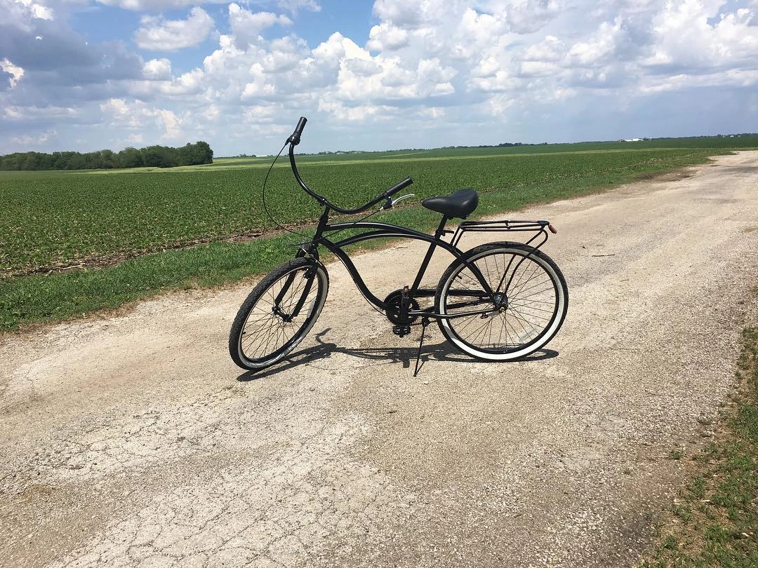 sixthreezero Around the Block Men's 24" Single Speed Beach Cruiser Bicycle with Rear Rack