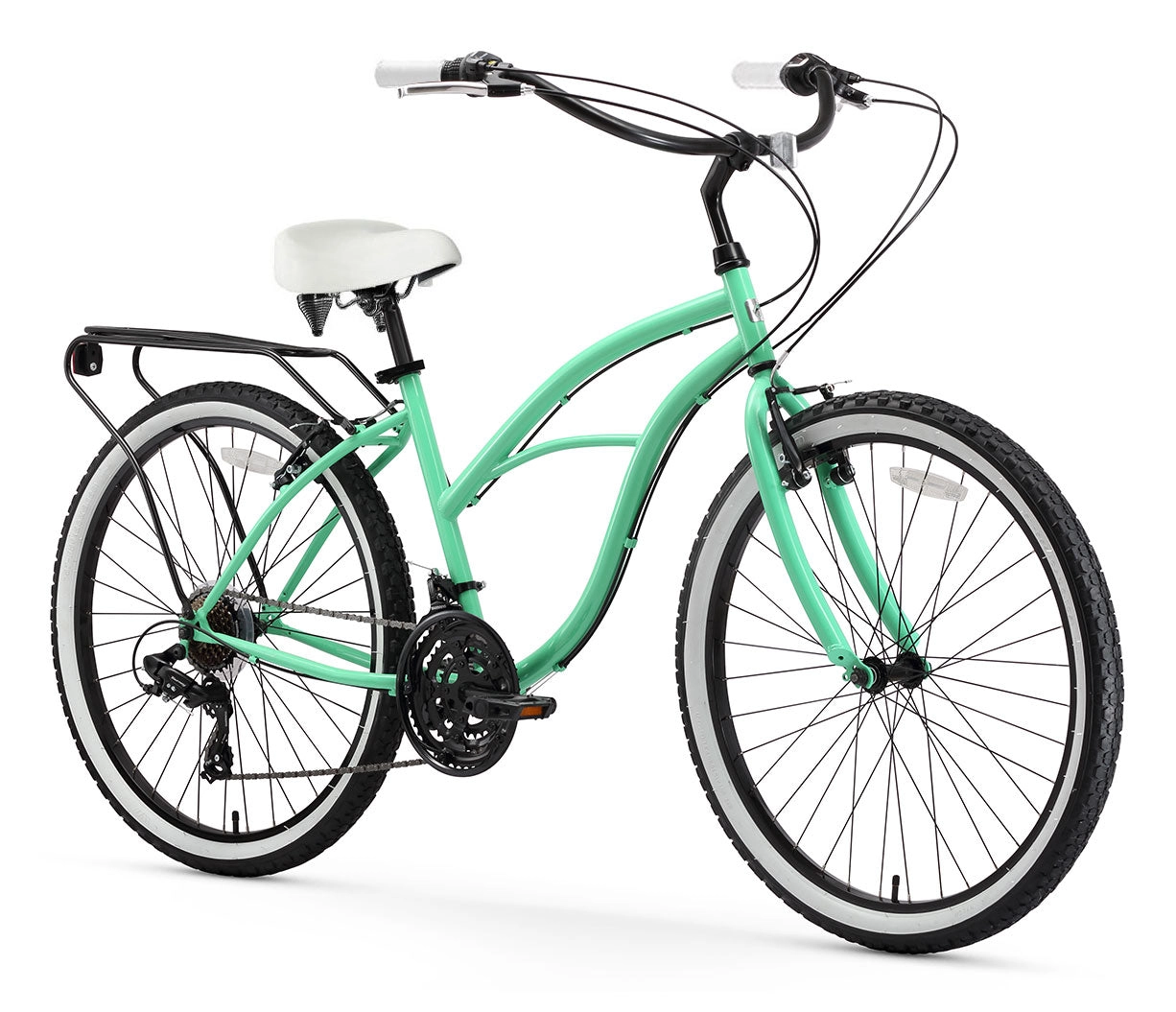 sixthreezero Around the Block Women's 26" 21 Speed Cruiser Bicycle