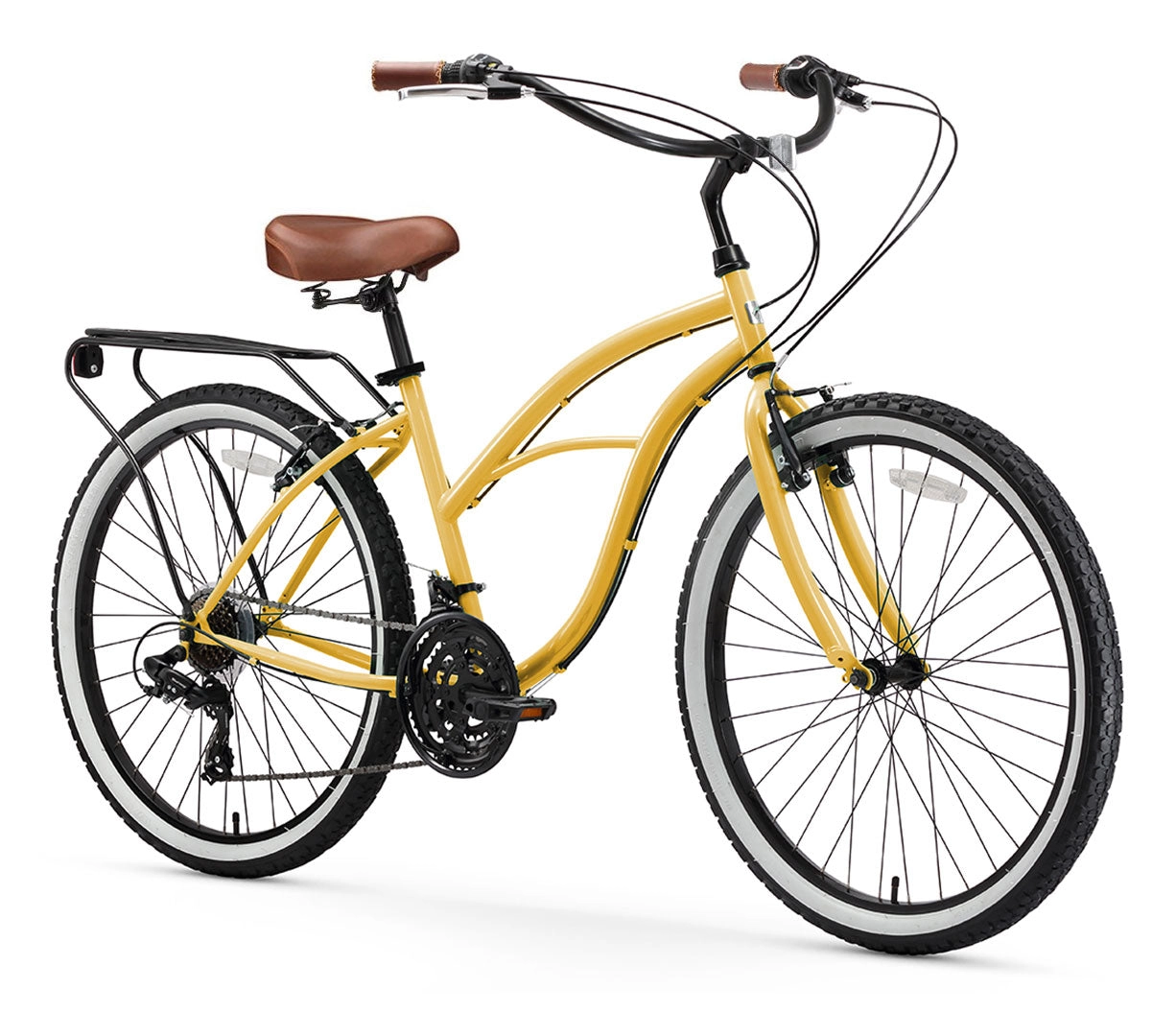 sixthreezero Around the Block Women's 26" 21 Speed Cruiser Bicycle
