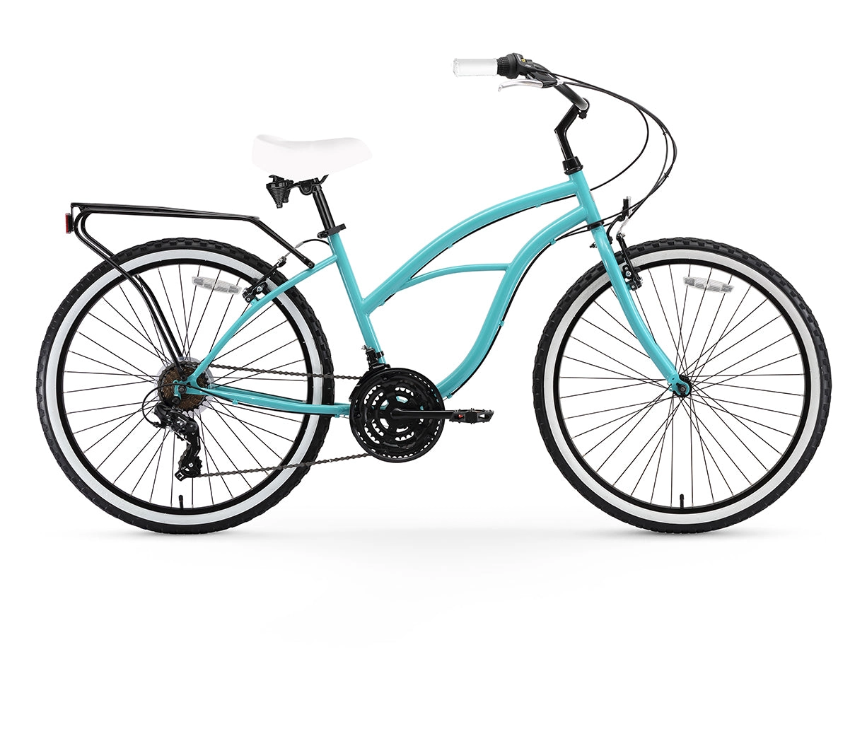 sixthreezero Around the Block Women's 26" 21 Speed Cruiser Bicycle