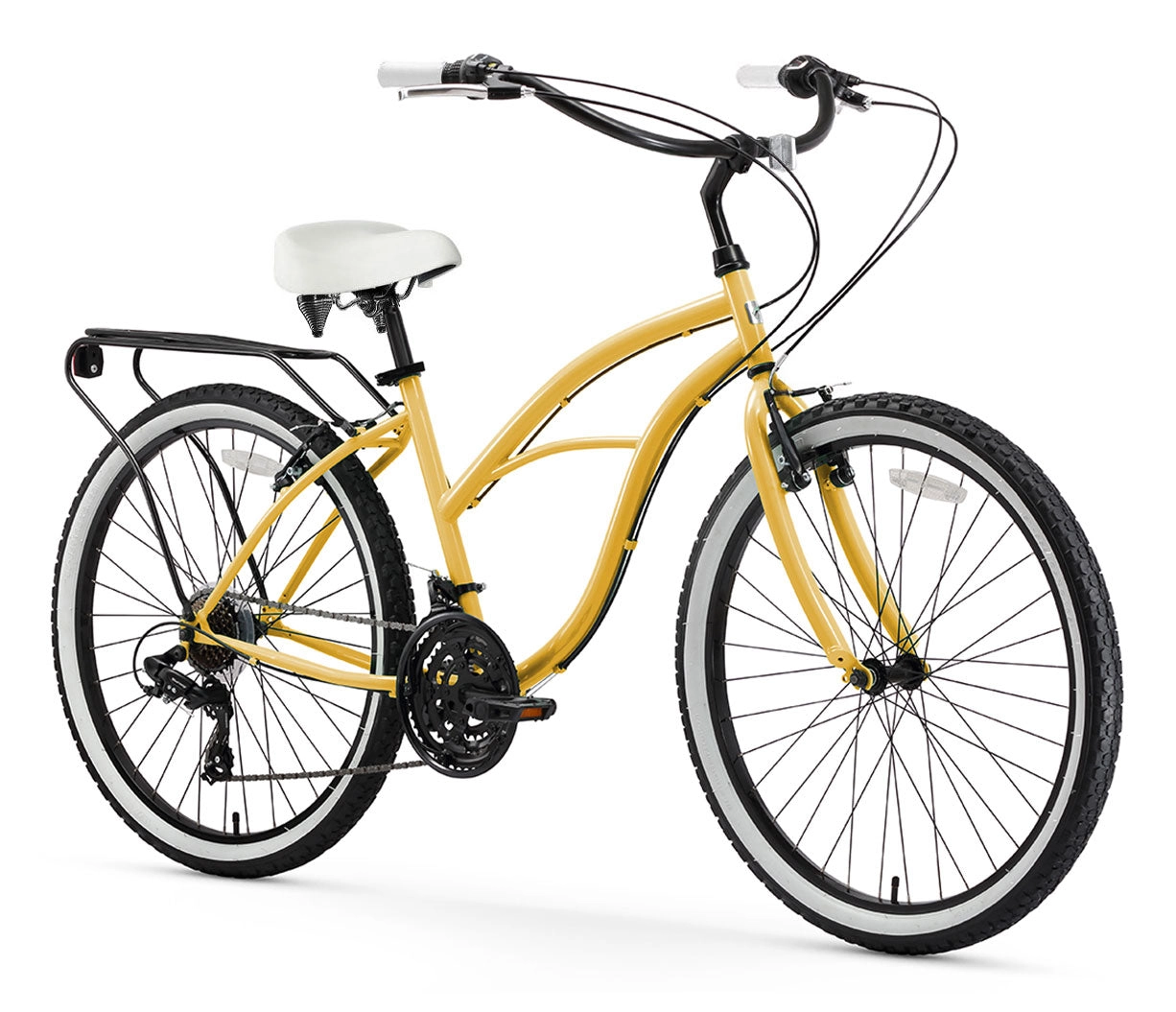 sixthreezero Around the Block Women's 26" 21 Speed Cruiser Bicycle