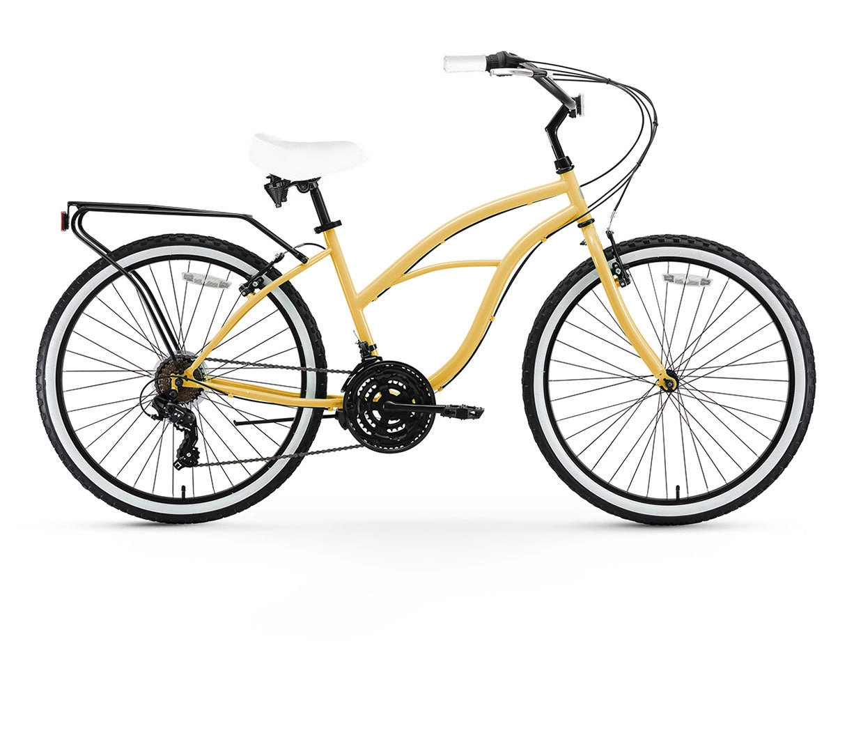 sixthreezero Around the Block Women's 26" 21 Speed Cruiser Bicycle