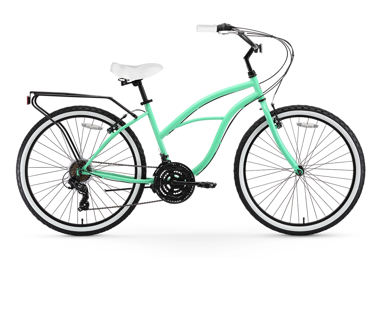 sixthreezero Around the Block Women's 26" 21 Speed Cruiser Bicycle