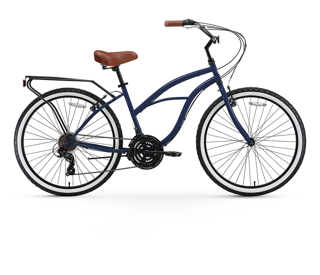 sixthreezero Around the Block Women's 26" 21 Speed Cruiser Bicycle