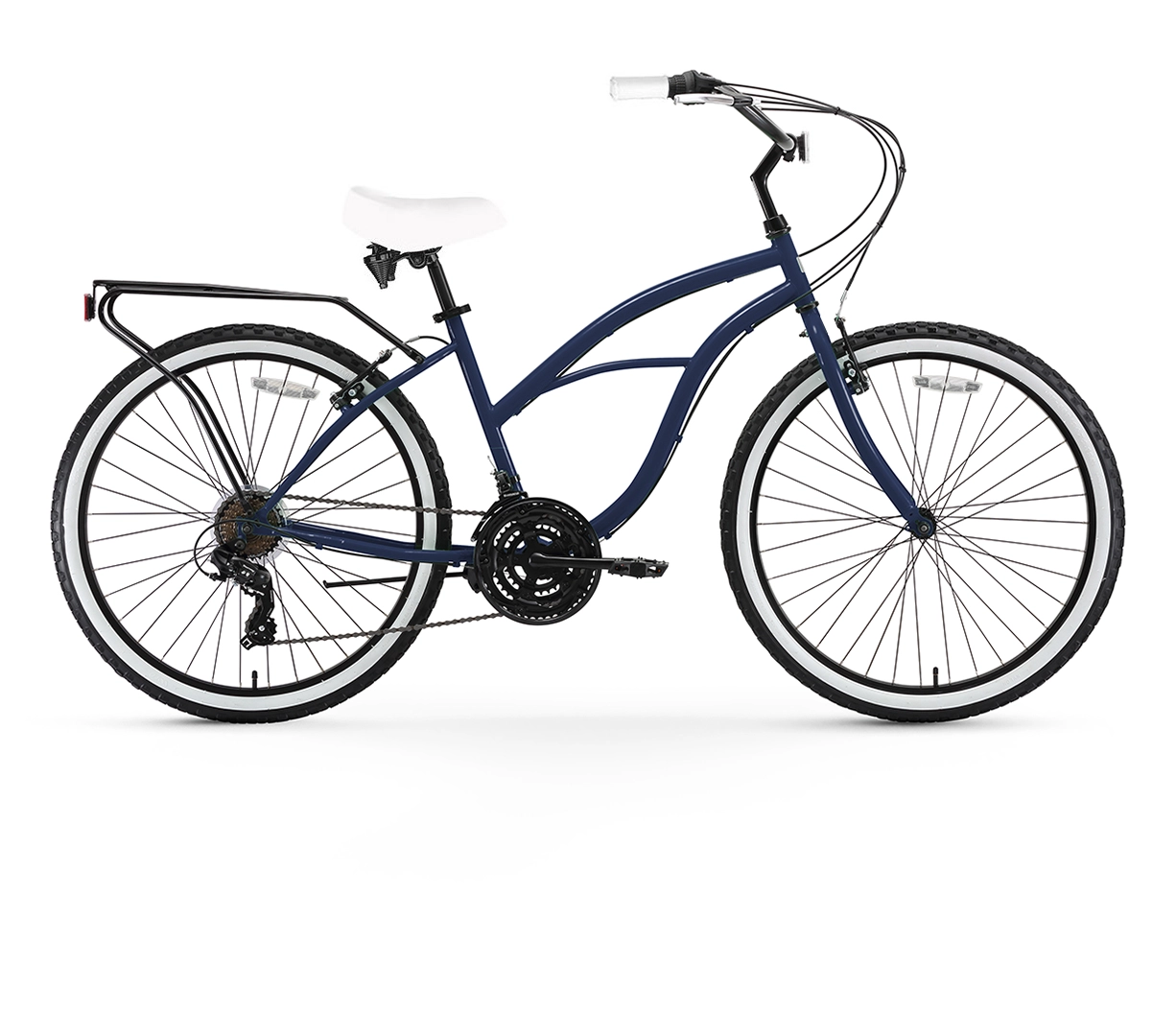 sixthreezero Around the Block Women's 26" 21 Speed Cruiser Bicycle