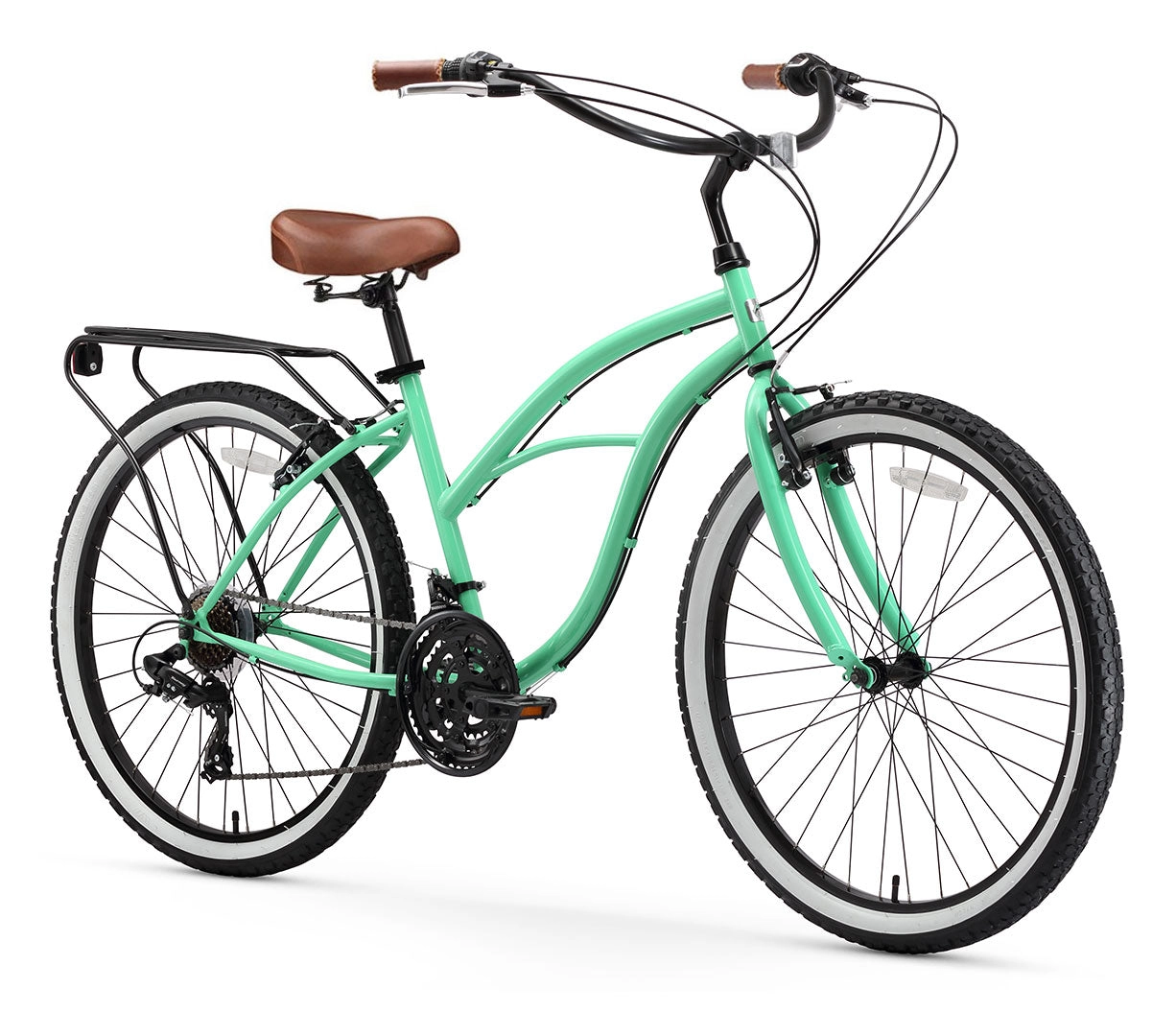sixthreezero Around the Block Women's 26" 21 Speed Cruiser Bicycle