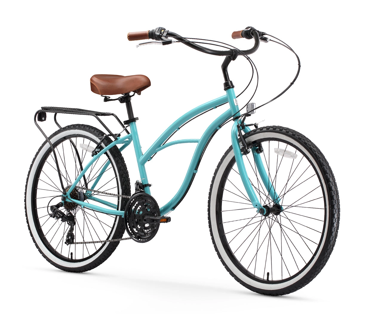 sixthreezero Around the Block Women's 26" 21 Speed Cruiser Bicycle