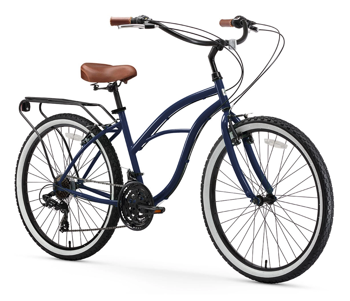 sixthreezero Around the Block Women's 26" 21 Speed Cruiser Bicycle