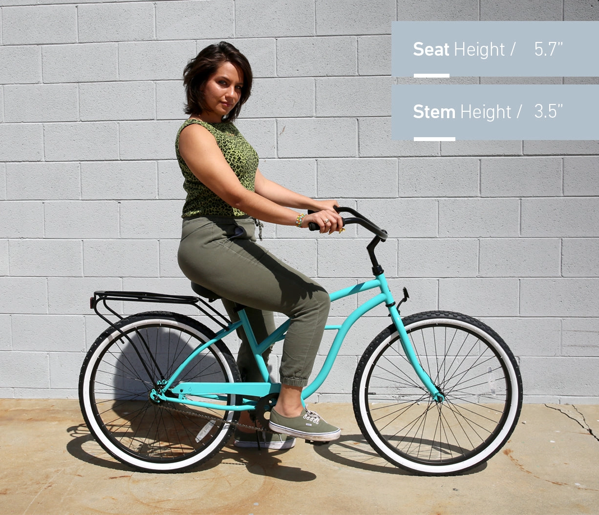 sixthreezero Around the Block Women's 26" 3 Speed Cruiser Bicycle