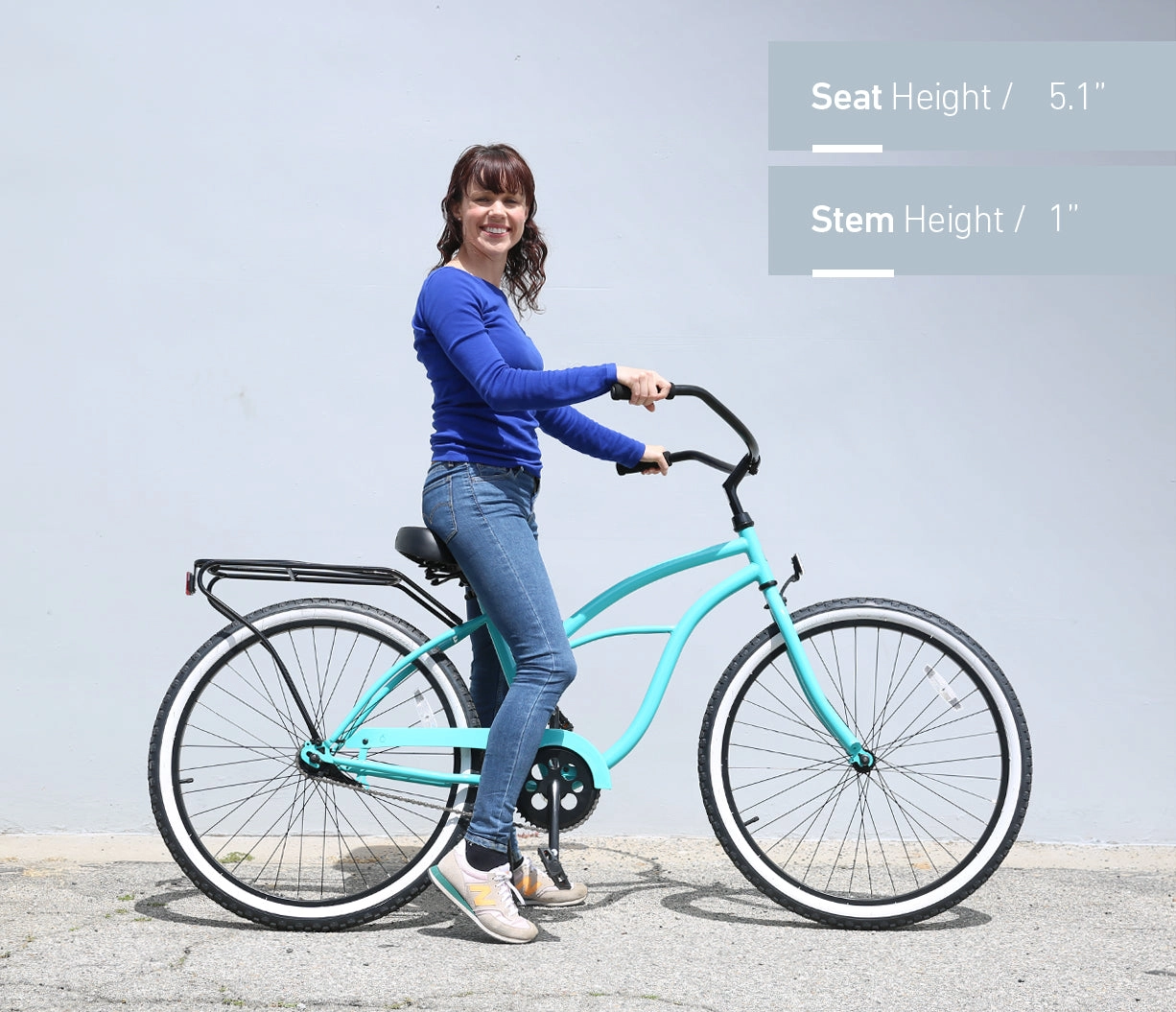 sixthreezero Around the Block Women's 26" 3 Speed Cruiser Bicycle
