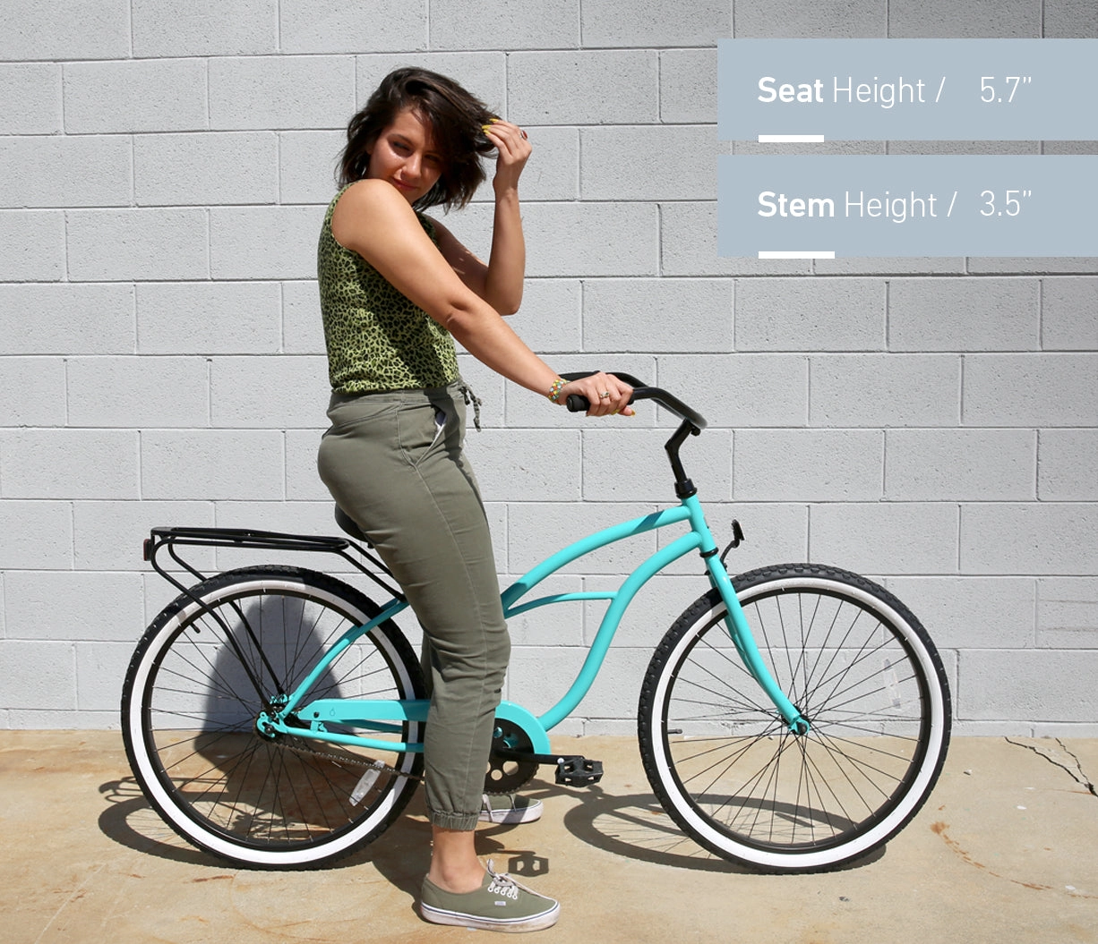 sixthreezero Around the Block Women's 26" 3 Speed Cruiser Bicycle