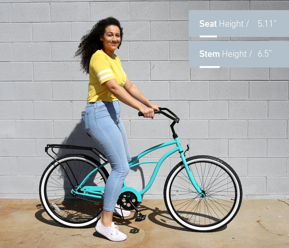 sixthreezero Around the Block Women's 26" 3 Speed Cruiser Bicycle