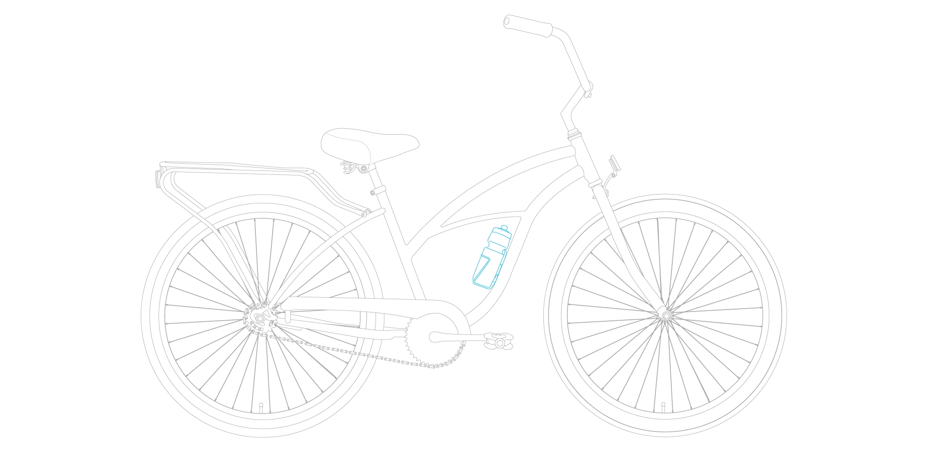 sixthreezero Around the Block Women's 26" 3 Speed Cruiser Bicycle