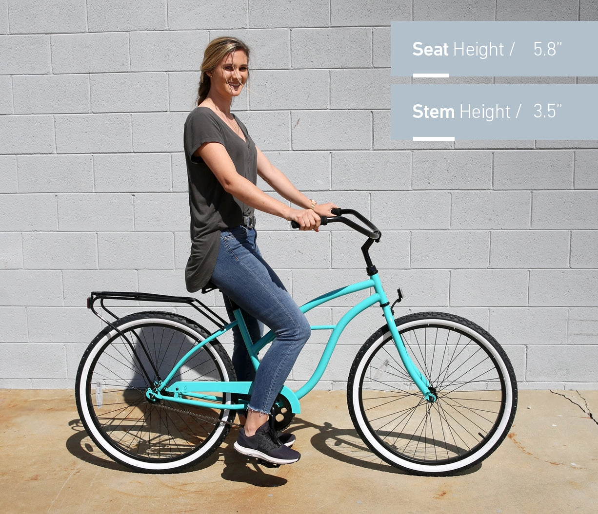 sixthreezero Around the Block Women's 26" 3 Speed Cruiser Bicycle