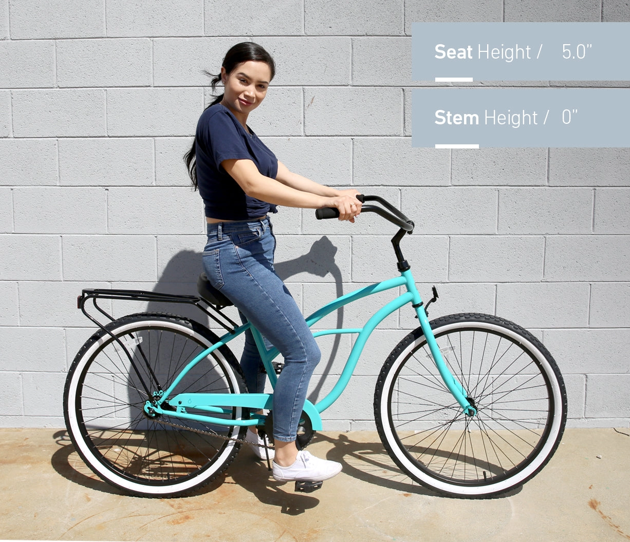 sixthreezero Around the Block Women's 26" 3 Speed Cruiser Bicycle