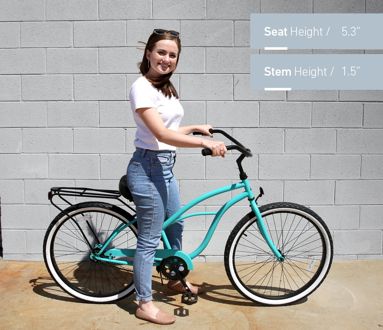 sixthreezero Around the Block Women's 26" 3 Speed Cruiser Bicycle