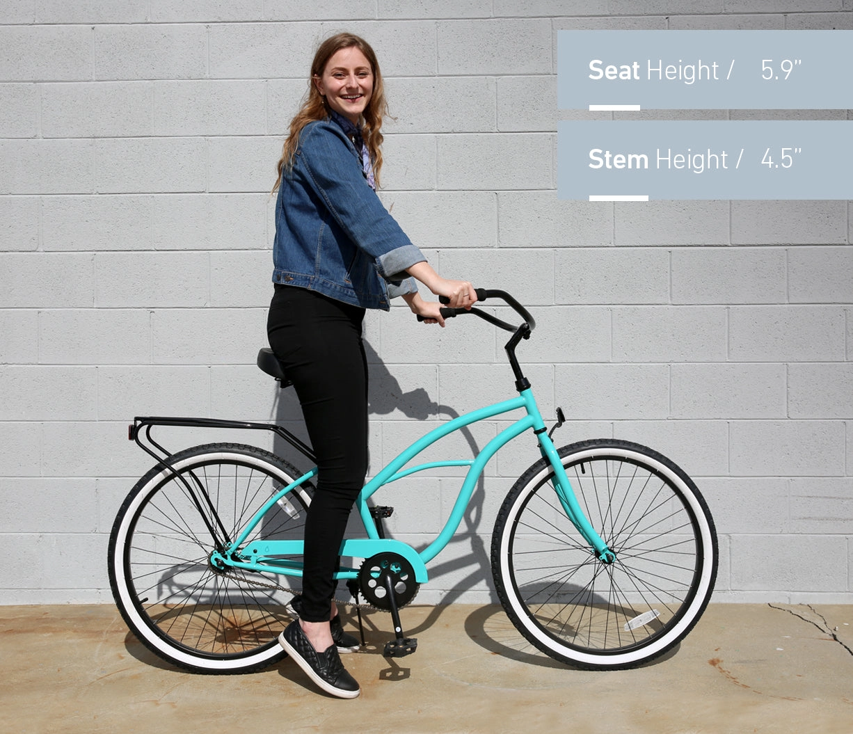 sixthreezero Around the Block Women's 26" 3 Speed Cruiser Bicycle