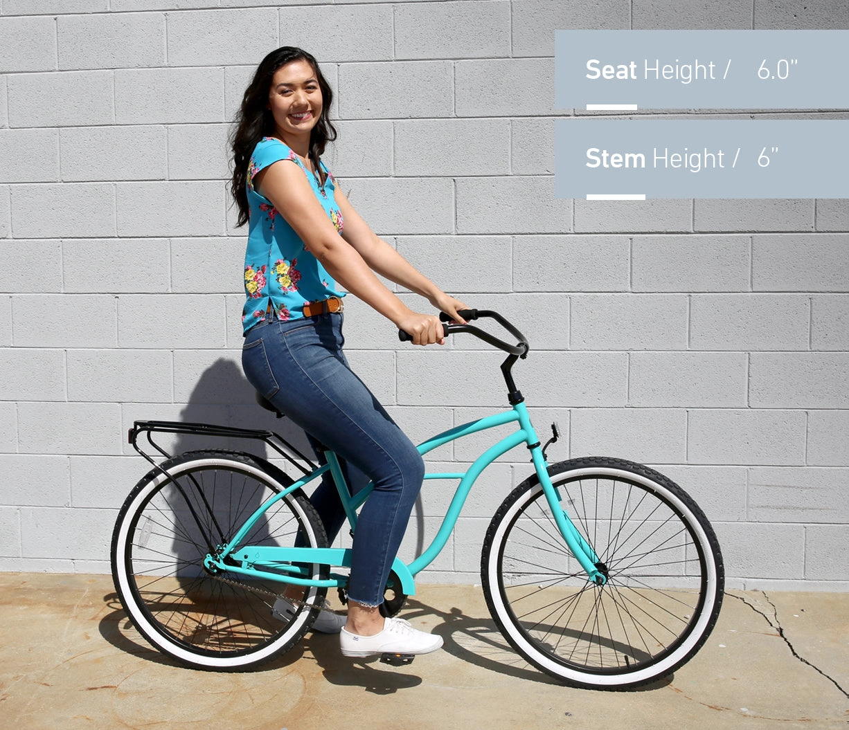 sixthreezero Around the Block Women's 26" 3 Speed Cruiser Bicycle