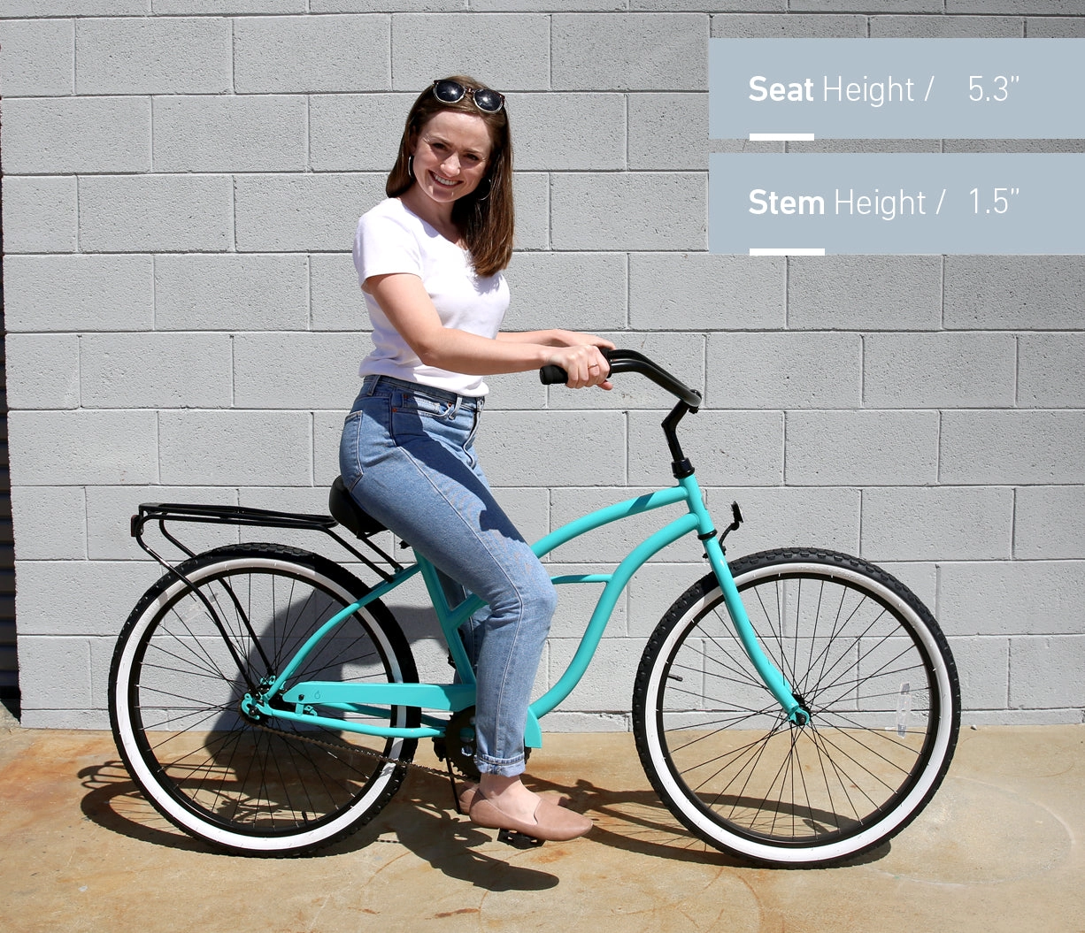 sixthreezero Around the Block Women's 26" 3 Speed Cruiser Bicycle