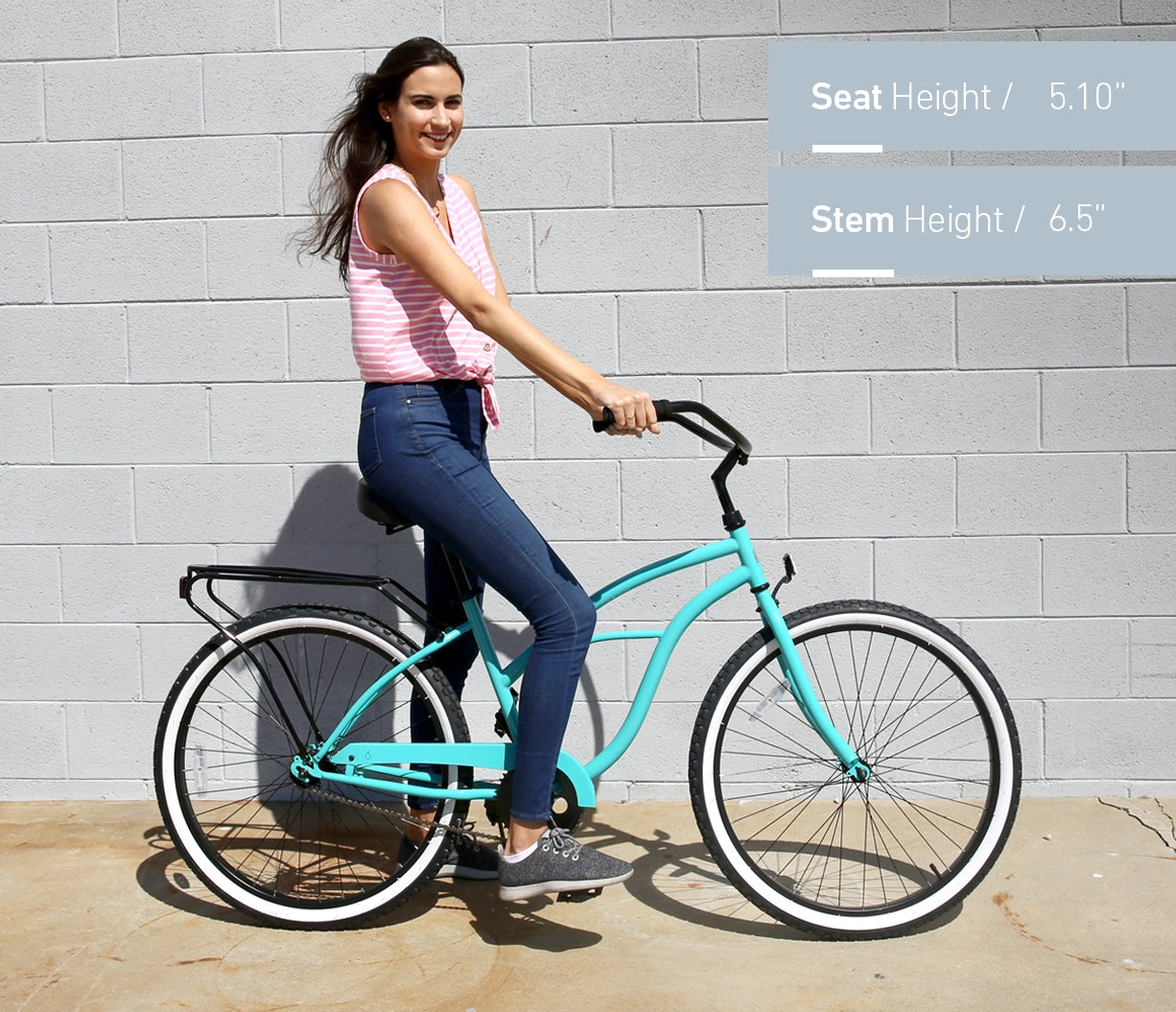 sixthreezero Around the Block Women's 26" 3 Speed Cruiser Bicycle