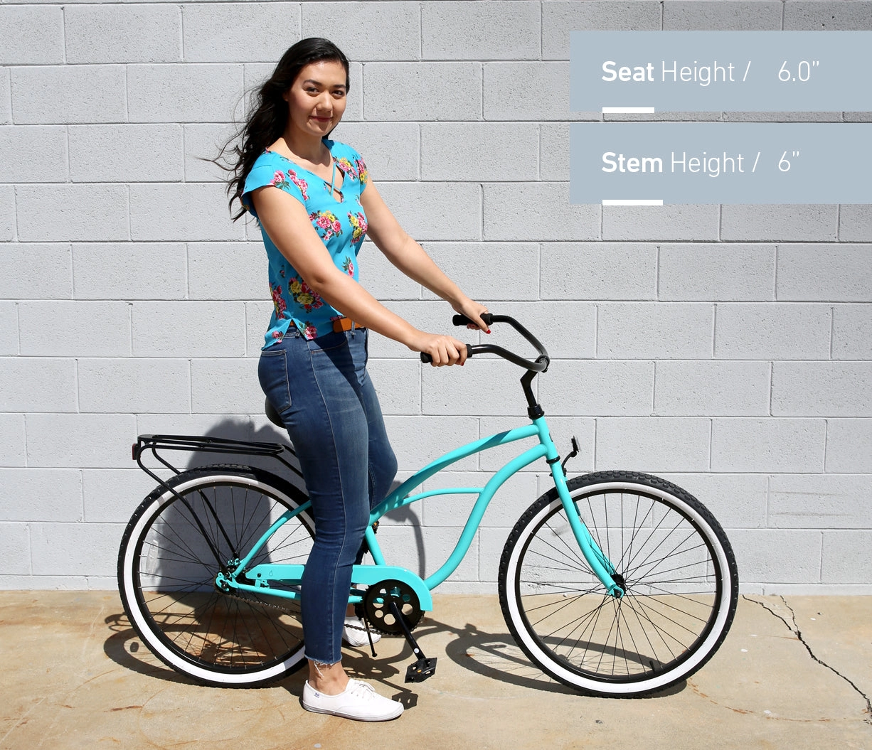 sixthreezero Around the Block Women's 26" 3 Speed Cruiser Bicycle