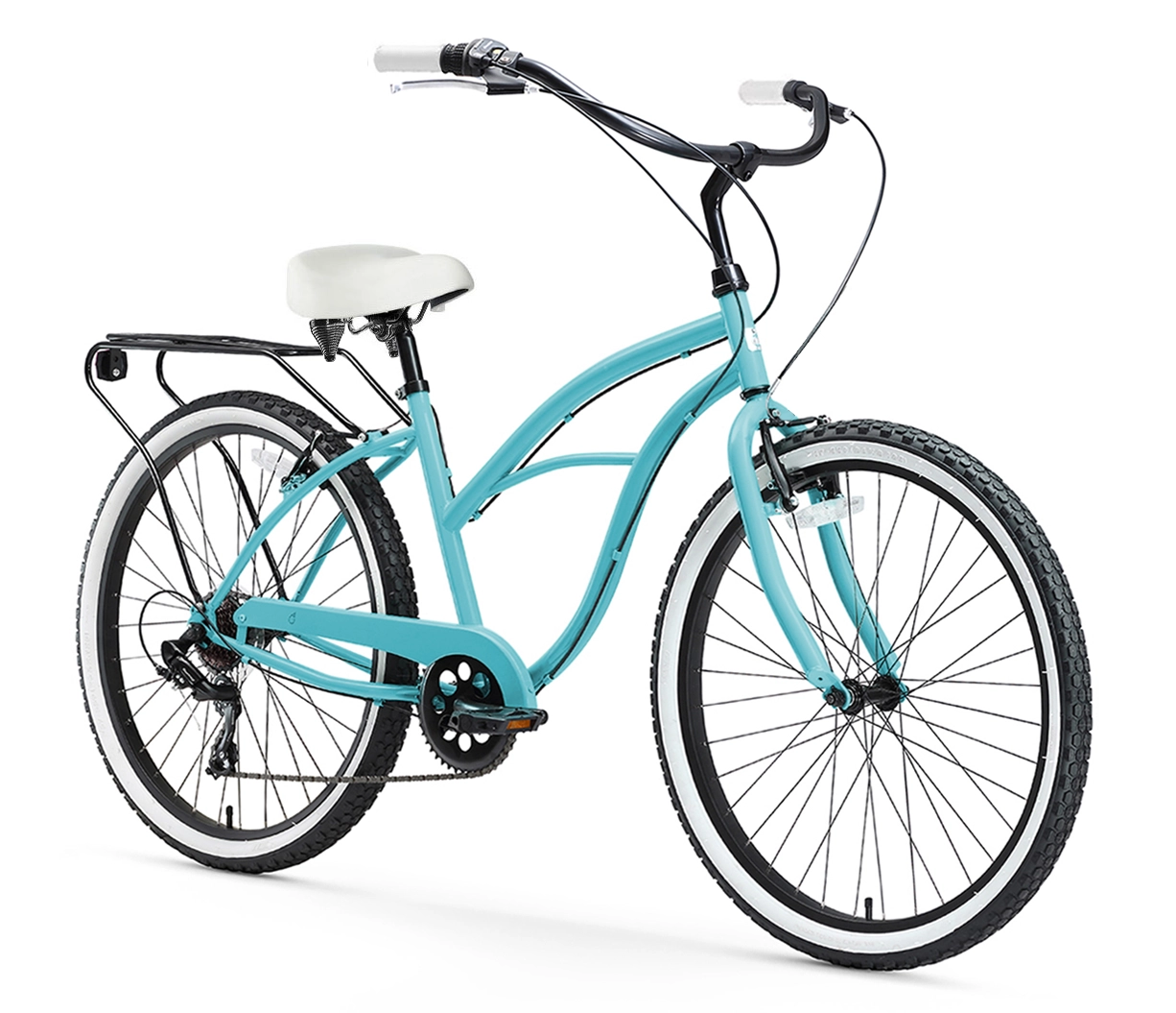 sixthreezero Around the Block Women's 26" 7 Speed Cruiser Bicycle