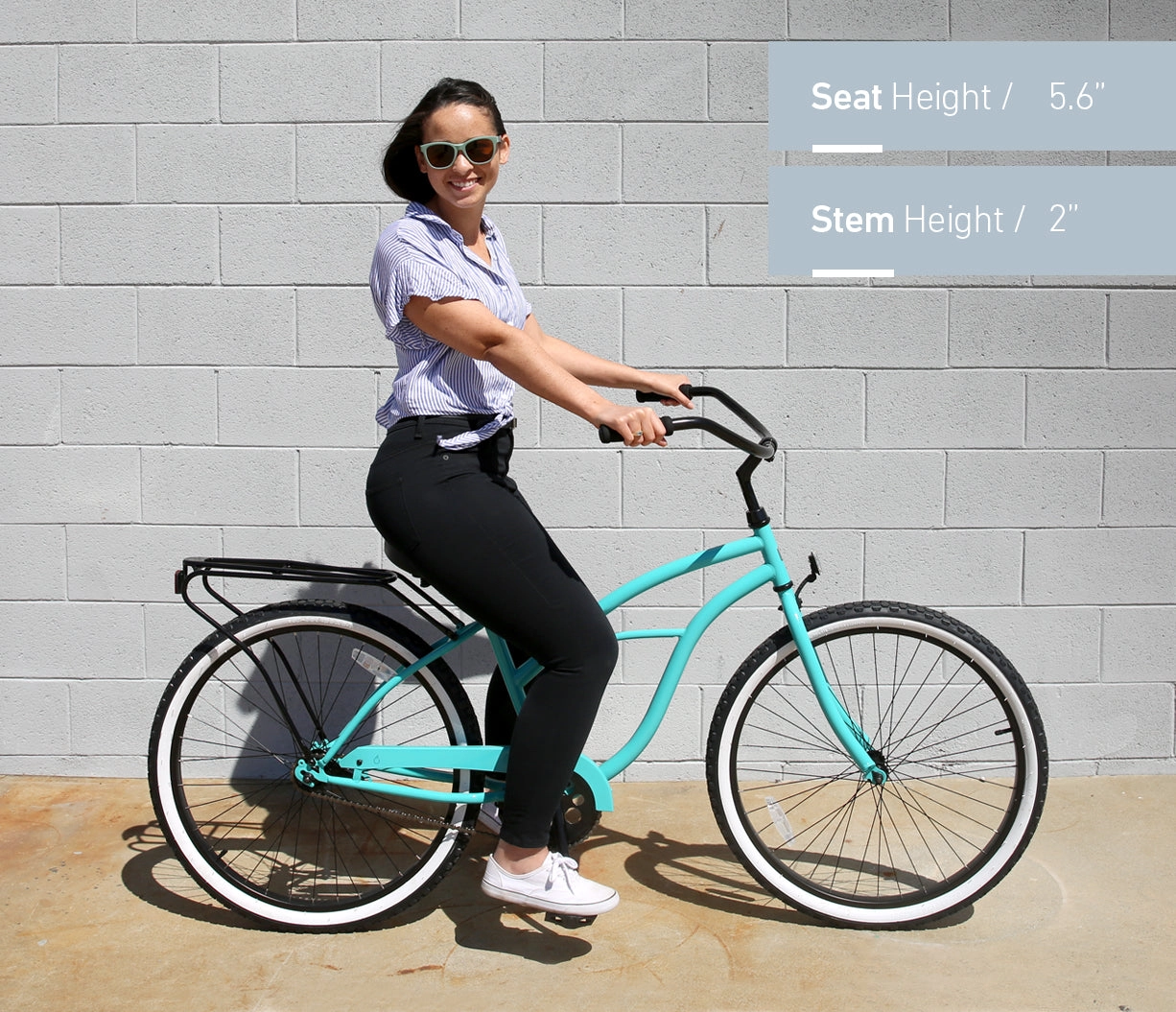 sixthreezero Around the Block Women's 26" Single Speed Cruiser Bicycle