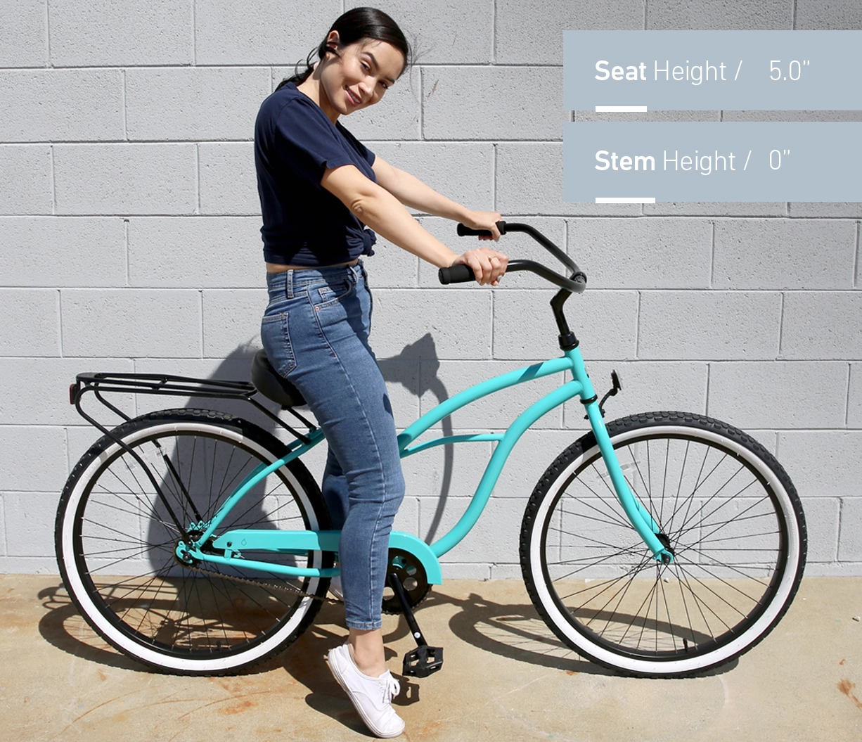 sixthreezero Around the Block Women's 26" Single Speed Cruiser Bicycle