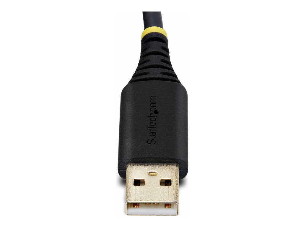 StarTech.com 3ft (1m) USB to Serial Adapter Cable, Interchangeable DB9 Screws/Nuts, COM Retention, USB-A to DB9 RS232, FTDI IC, 1P3FFCB-USB-SERIAL