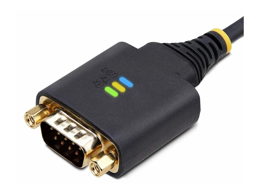 StarTech.com 6.6ft (2m) USB to Serial Adapter Cable, COM Retention, RS232 - USB / serial cable - USB (M) to DB-9 (M) screwable 1P6FFC-USB-SERIAL