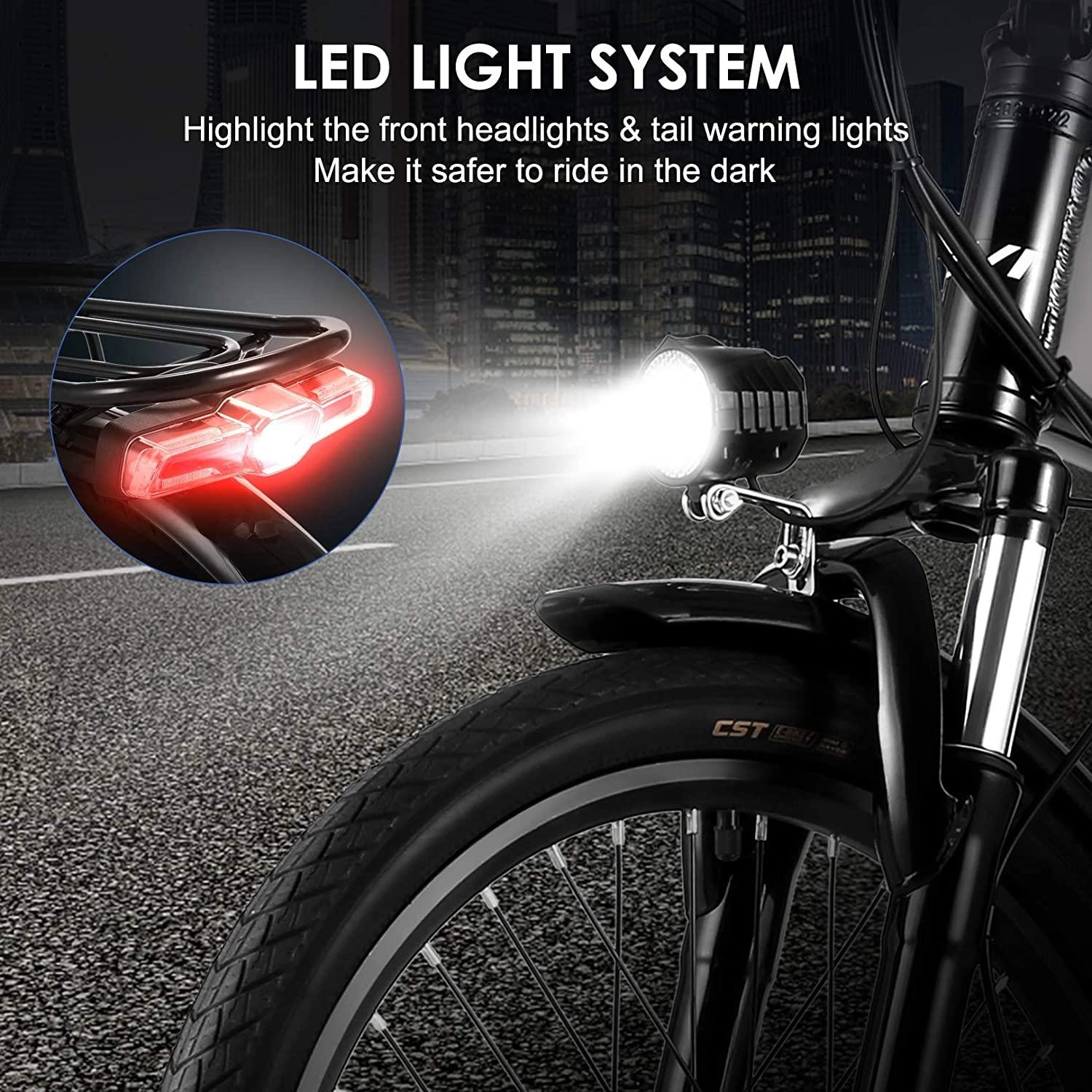 VIVI FM20UL Electric Bike 2.4" Fat Tire Folding Electric Bike UL2849 Certified