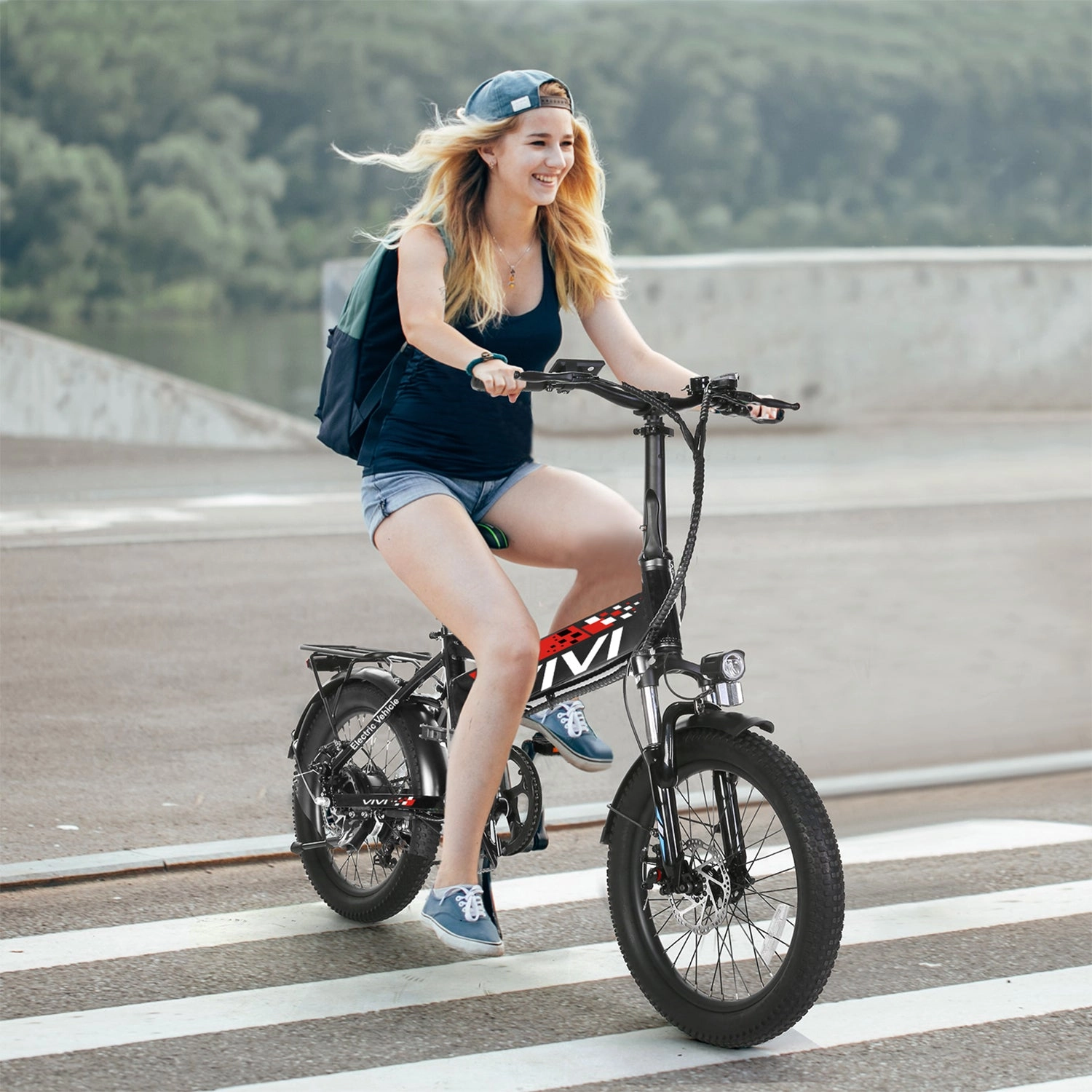 VIVI FM20UL Electric Bike 2.4" Fat Tire Folding Electric Bike UL2849 Certified