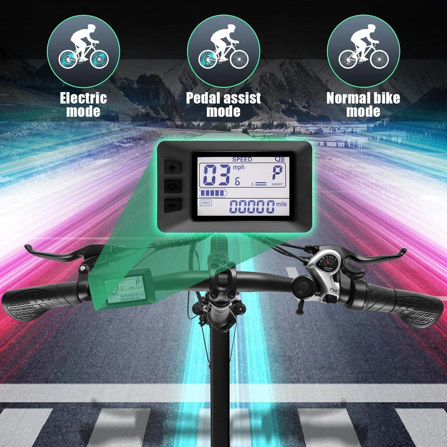 VIVI FM20UL Electric Bike 2.4" Fat Tire Folding Electric Bike UL2849 Certified