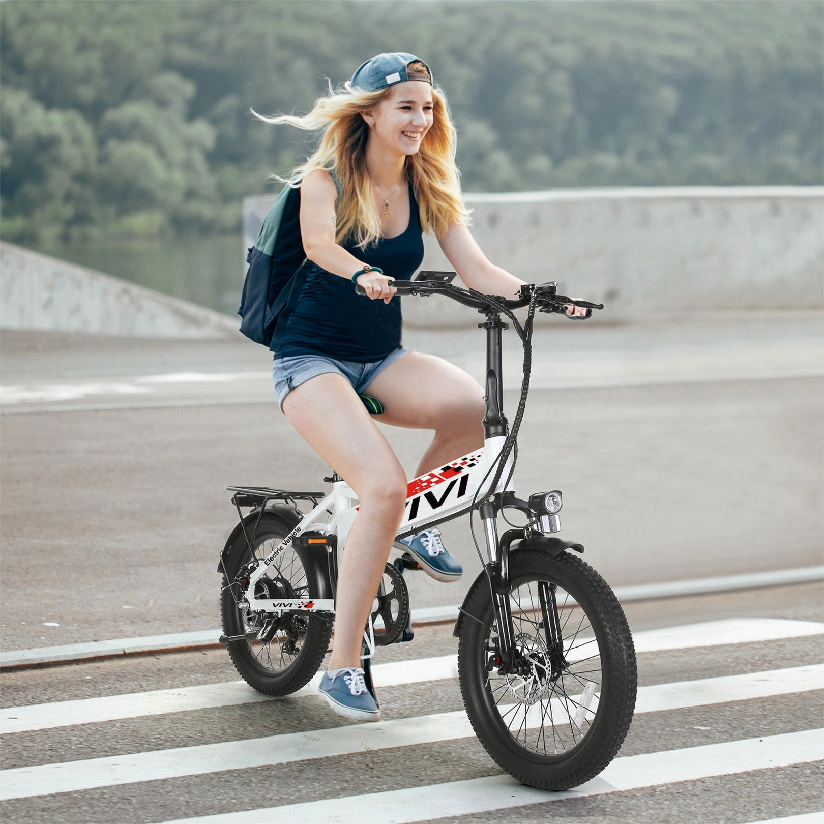 VIVI FM20UL Electric Bike 2.4" Fat Tire Folding Electric Bike UL2849 Certified