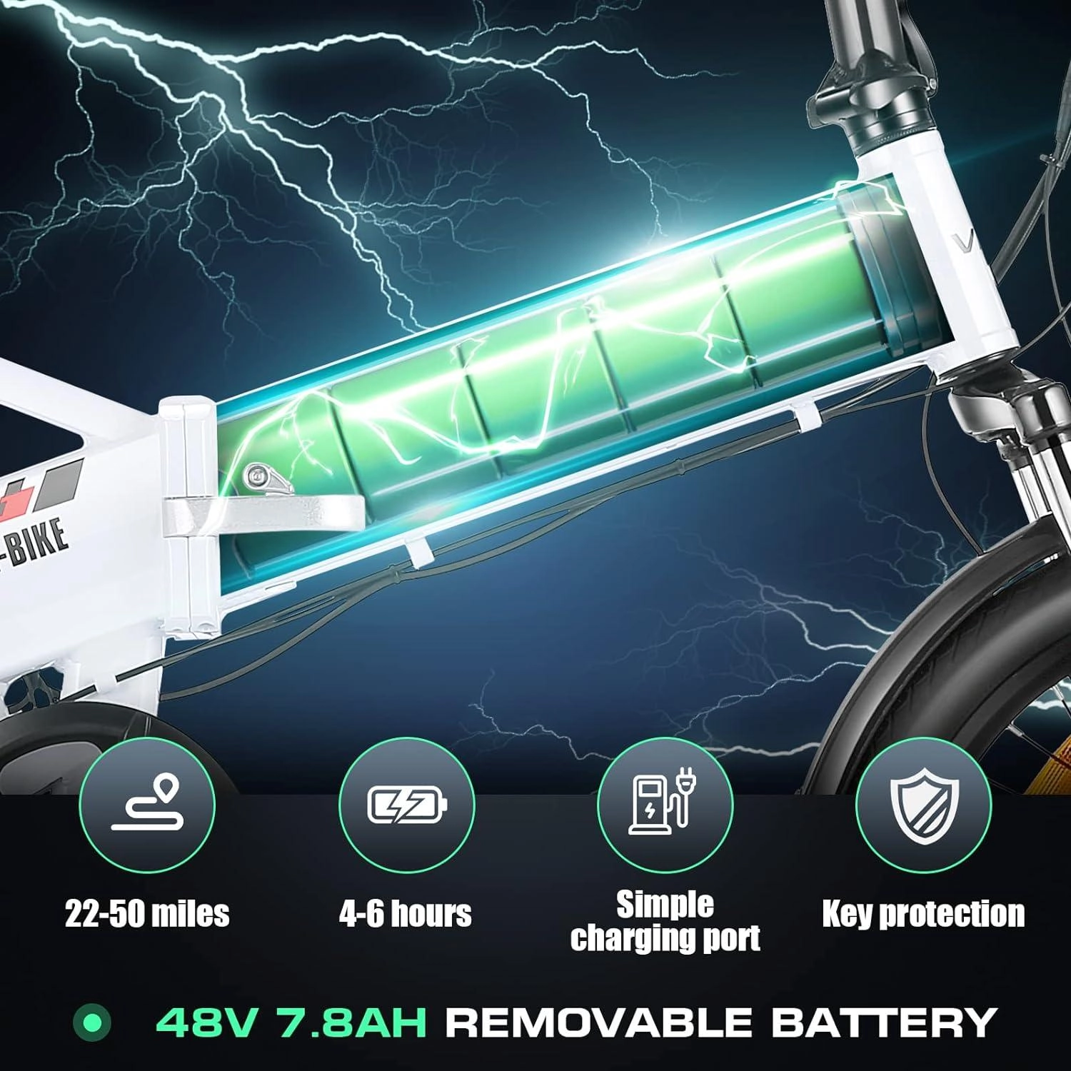 VIVI FM20UL Electric Bike 2.4" Fat Tire Folding Electric Bike UL2849 Certified
