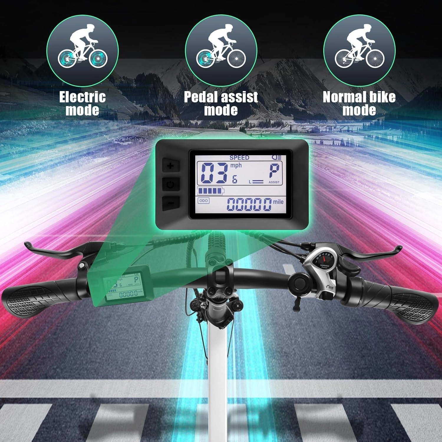 VIVI FM20UL Electric Bike 2.4" Fat Tire Folding Electric Bike UL2849 Certified