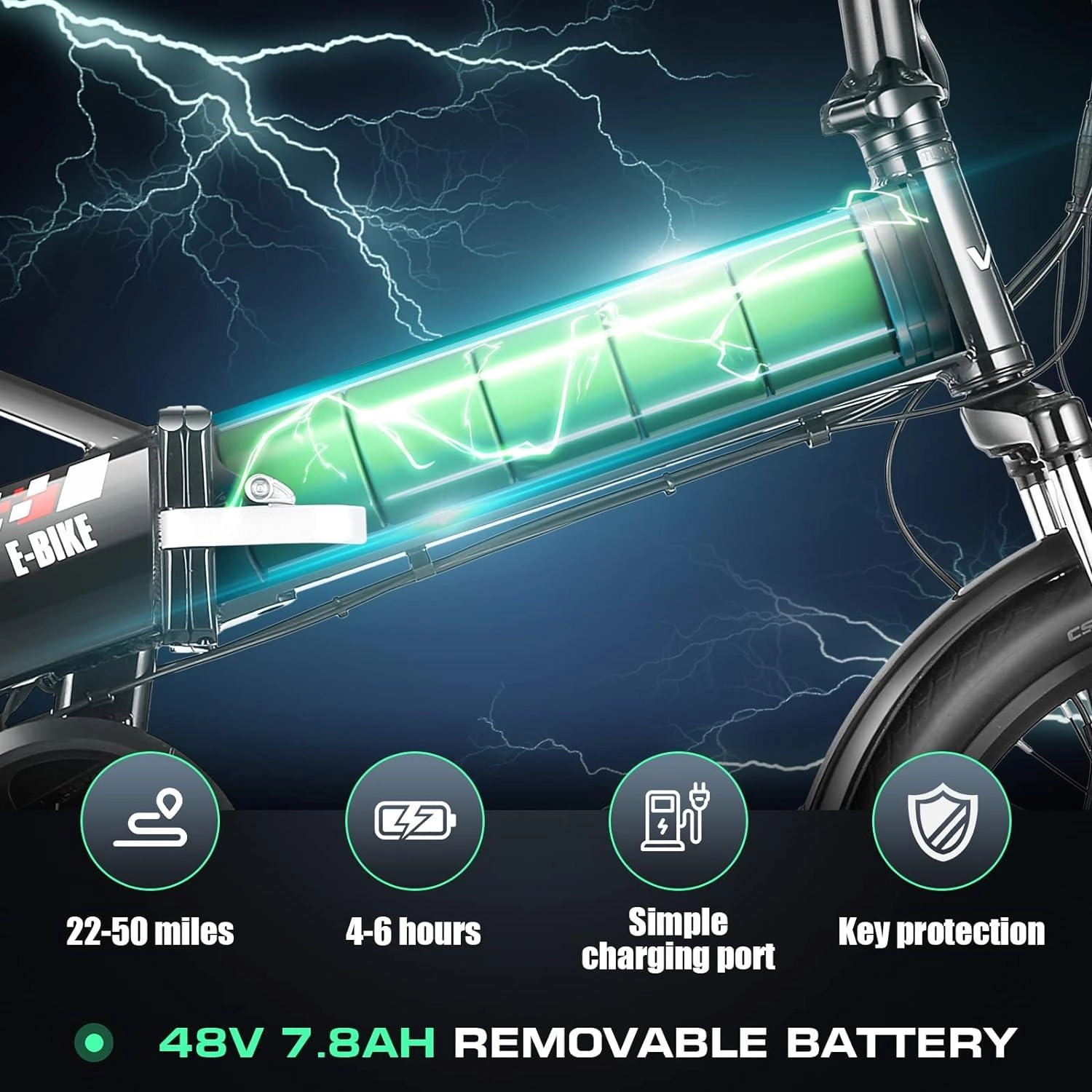 VIVI FM20UL Electric Bike 2.4" Fat Tire Folding Electric Bike UL2849 Certified