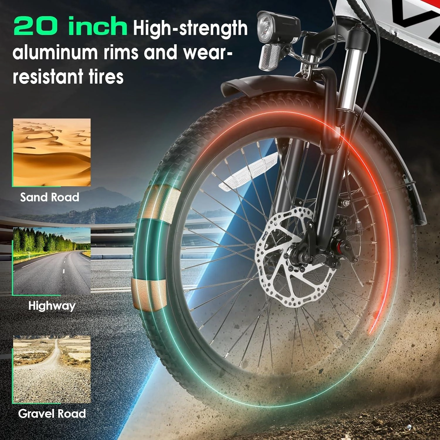 VIVI FM20UL Electric Bike 2.4" Fat Tire Folding Electric Bike UL2849 Certified