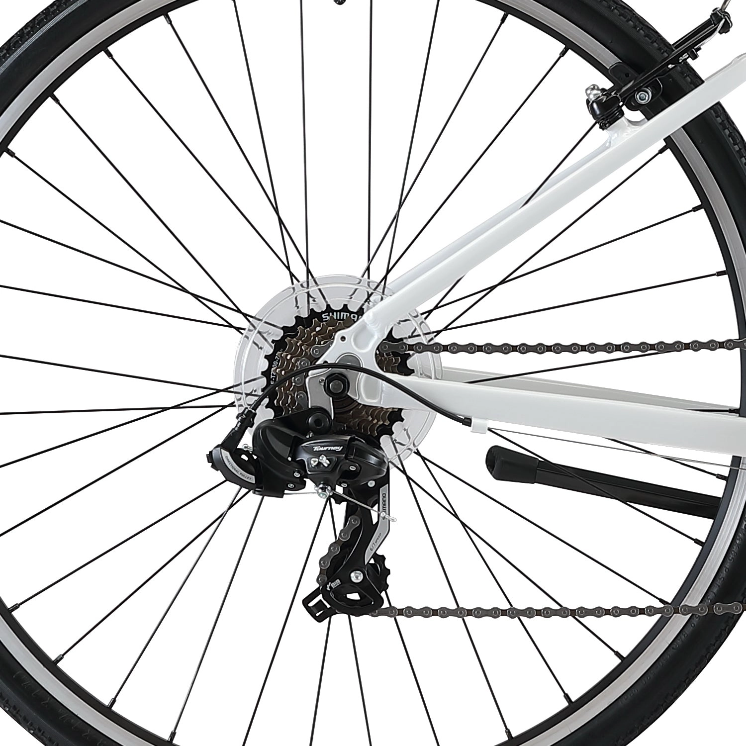 XDS Cross 200 21sp 700C Step-Through Comfort Hybrid Bike  //  Arctic White