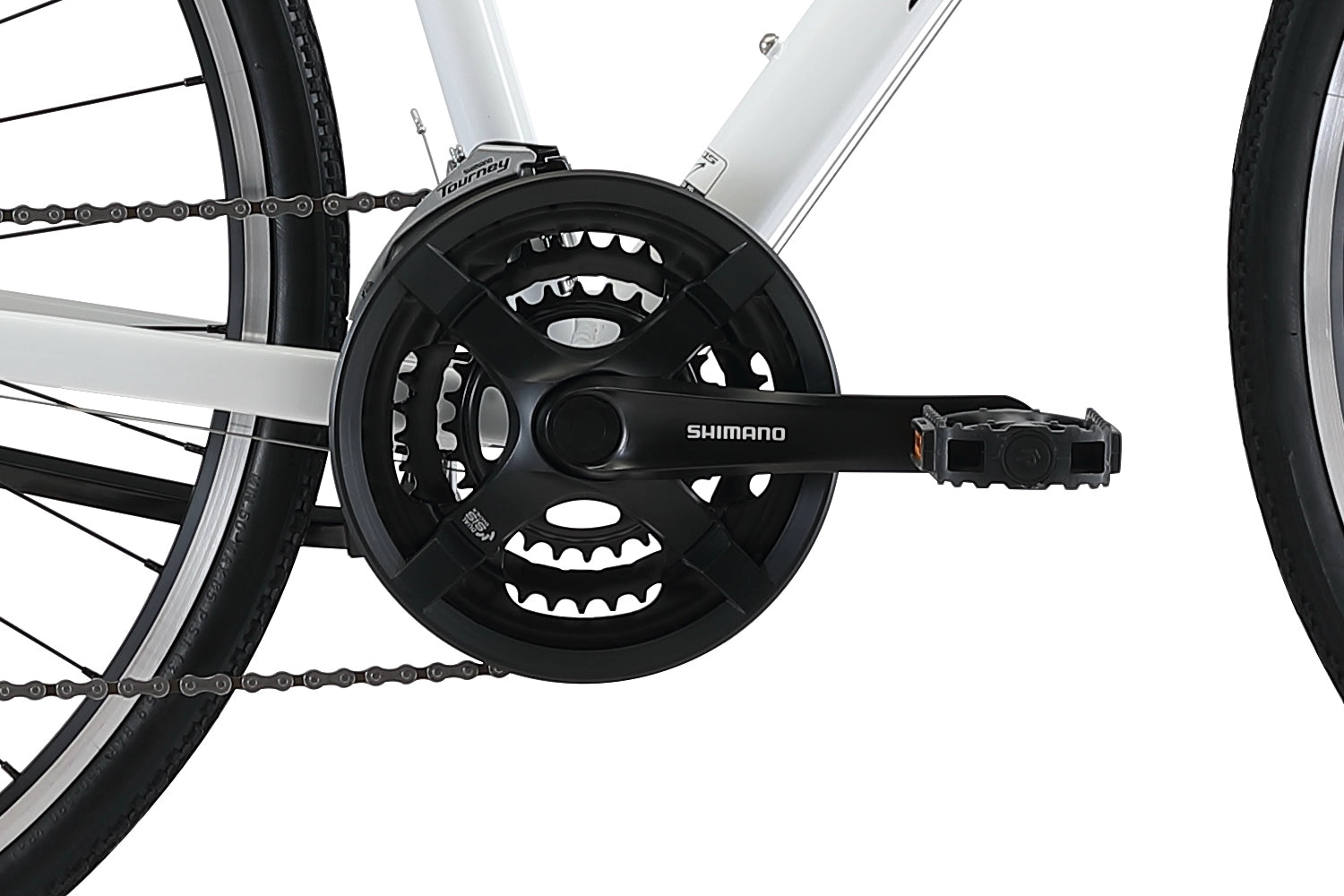 XDS Cross 200 21sp 700C Step-Through Comfort Hybrid Bike  //  Arctic White